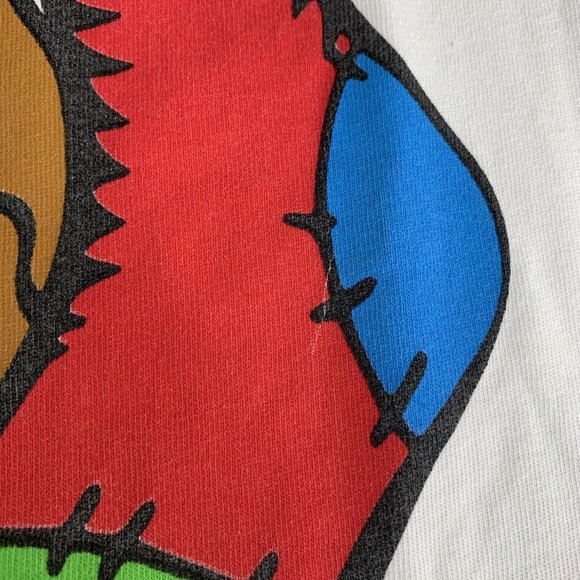 Scooby Doo Christmas Stocking Long Sleeve Shirt Size No Tag 23x27.5 Vtg 1997 - Picture 9 of 9